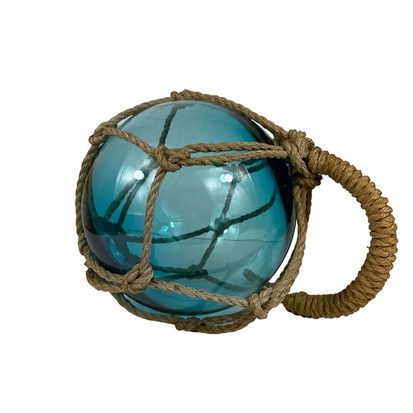 Large Lighthousecore Japanese Fishing Float Glass Vintage Nautical Ocean Sea 12” - Picture 5 of 16